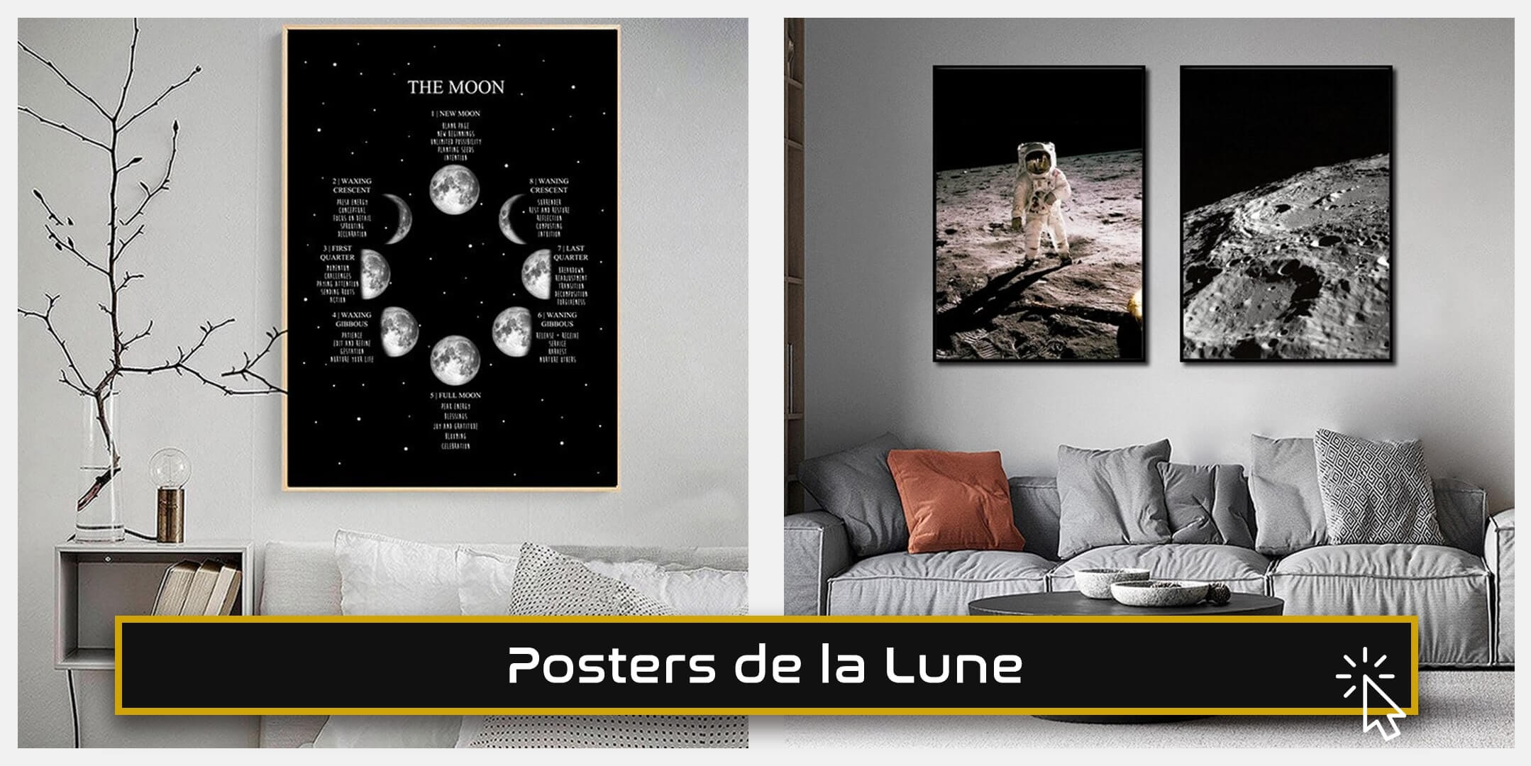 poster de la lune decoration