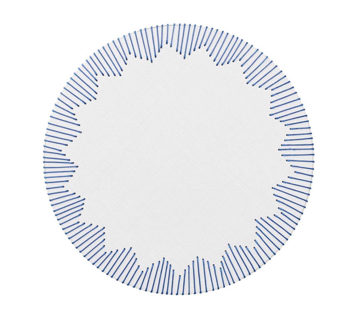 Dream Weaver Placemat in White & Blue, Set of 4
