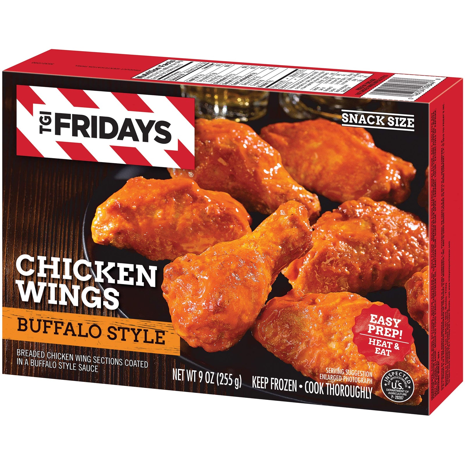 TGI Fridays Buffalo Style Frozen Chicken Wings (9 oz Box) – Online