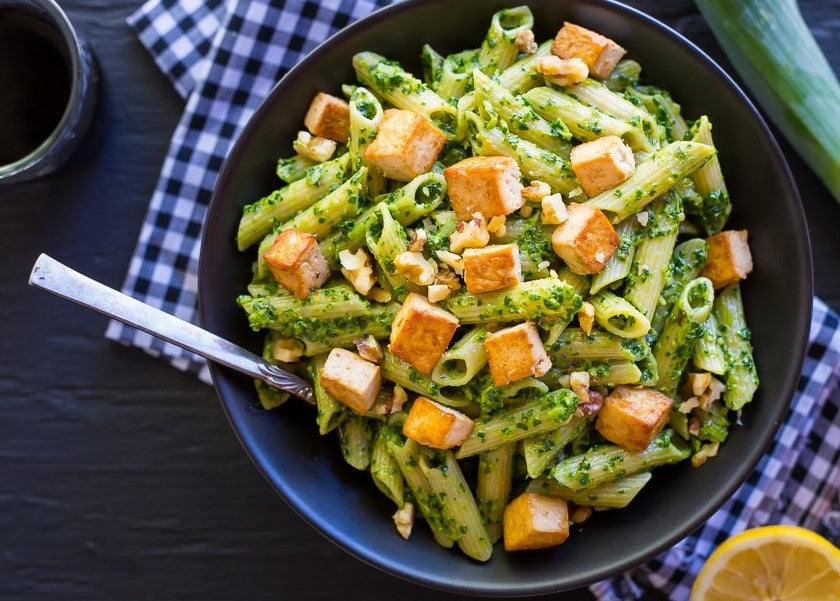 Tofu Pesto Pasta | ATHLETES NUTRITION