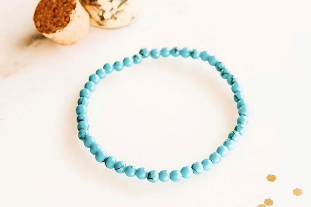 Multilayered Turquoise Bracelet | Natural Stone Bracelets On Crystal Shop