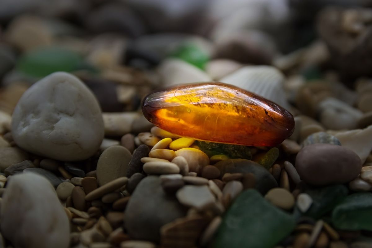 Sunstone on beach