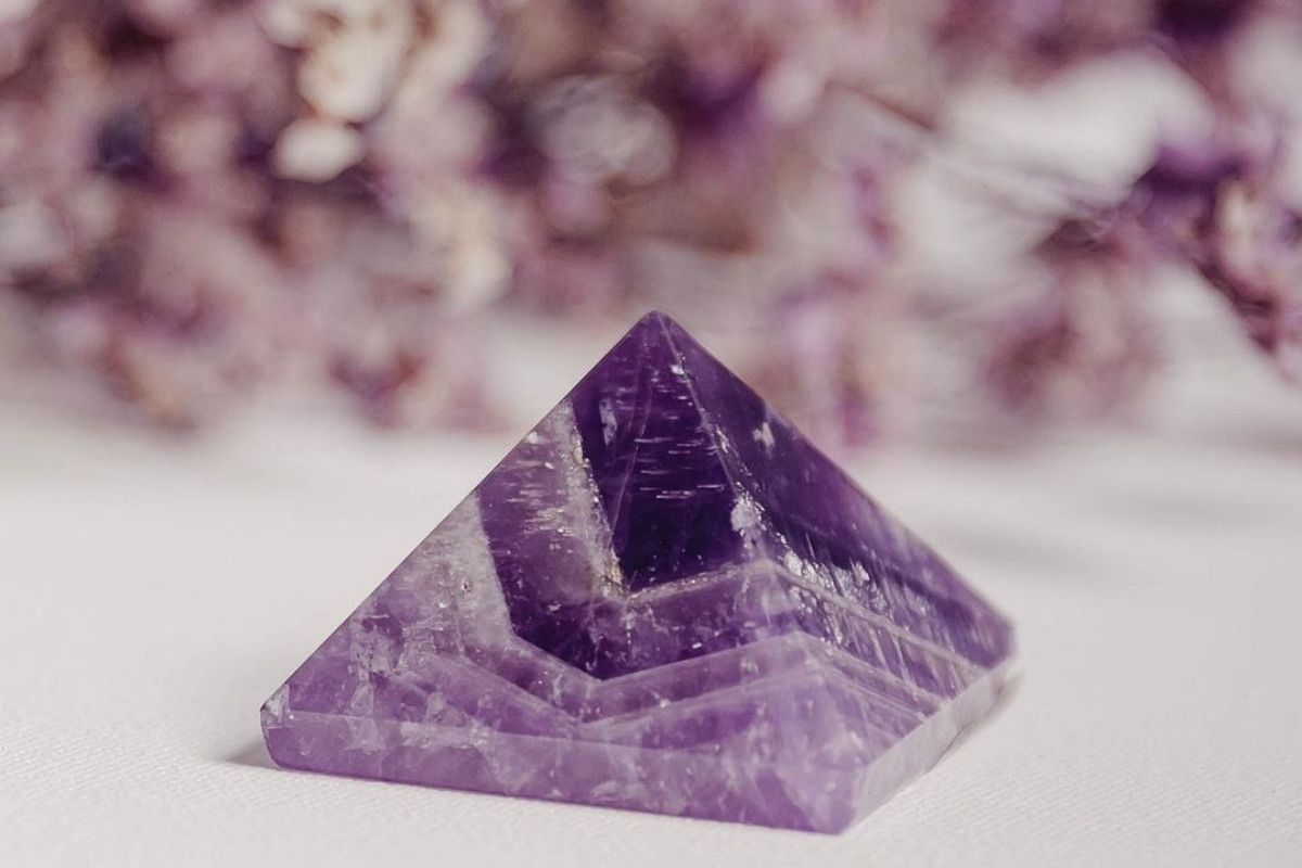 amethyst pyramid