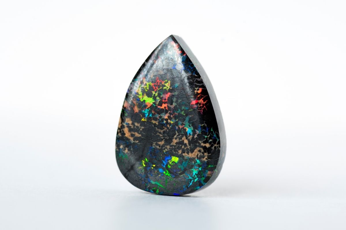 rare black opal