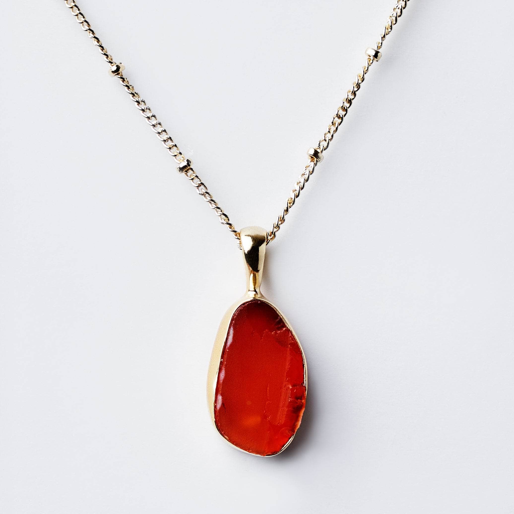 Carnelian Crystal Necklace for Chakra Healing At Best Price | Buy Now –  satvikstore.in