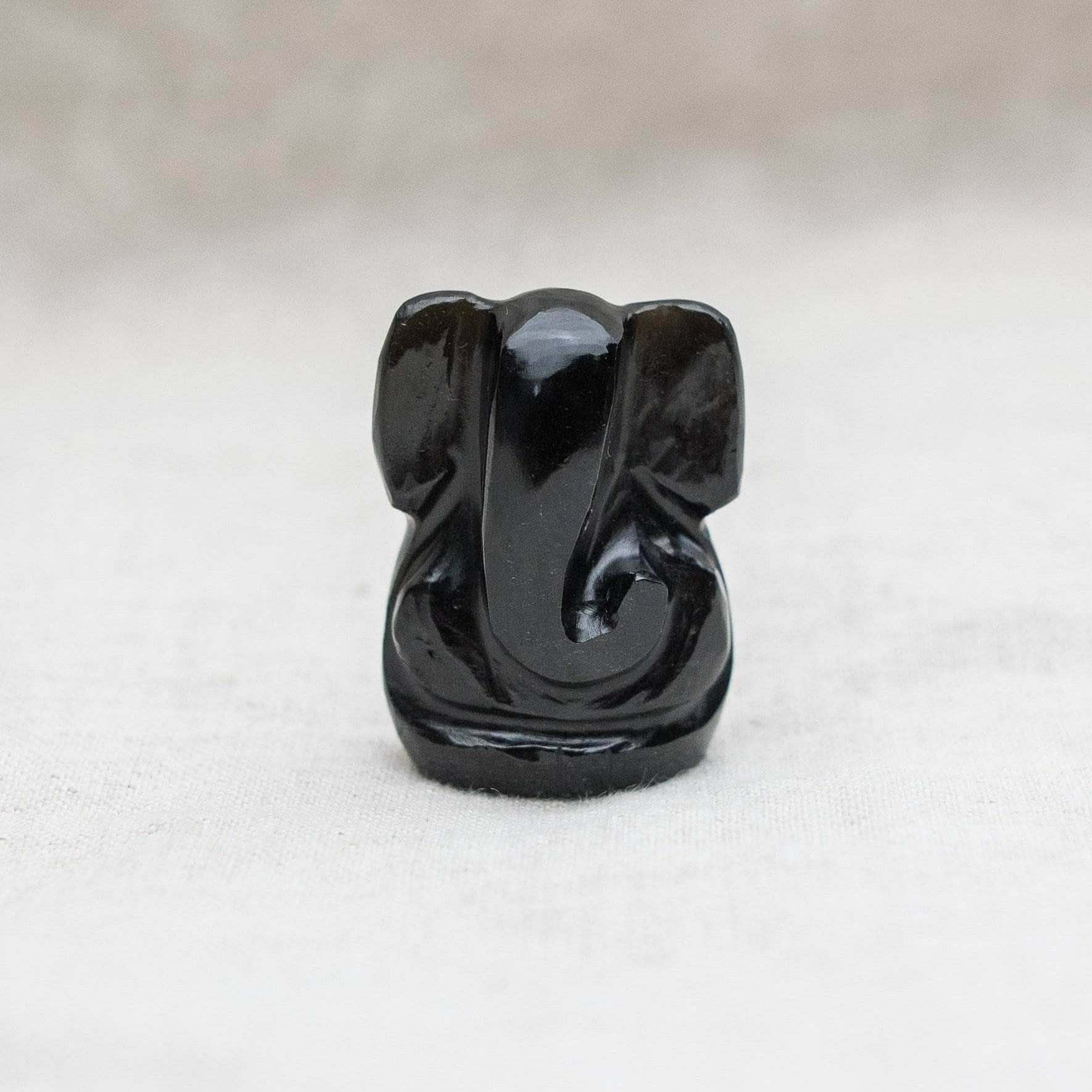 black obsidian ganesh