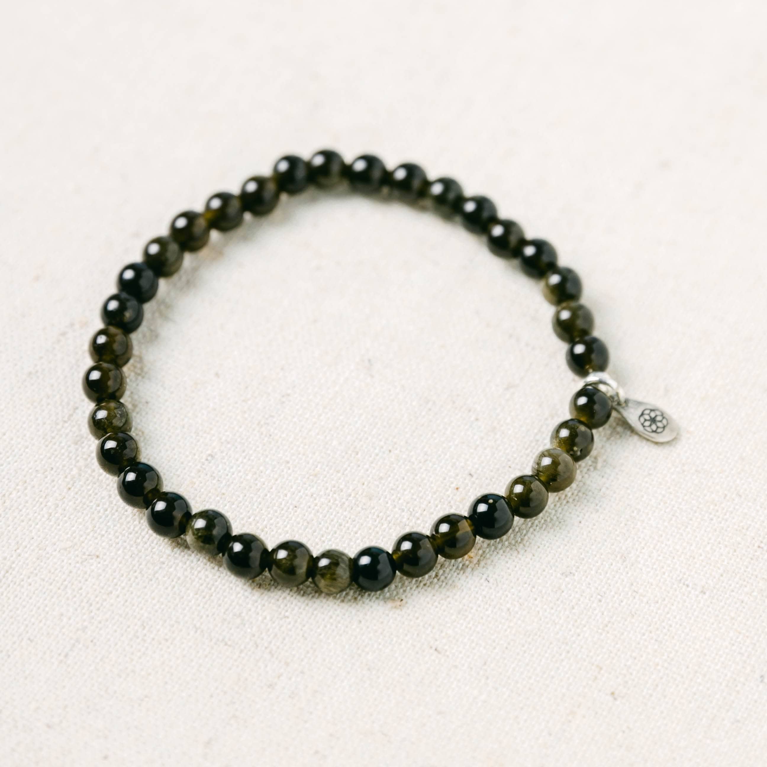 obsidian crystal bracelet