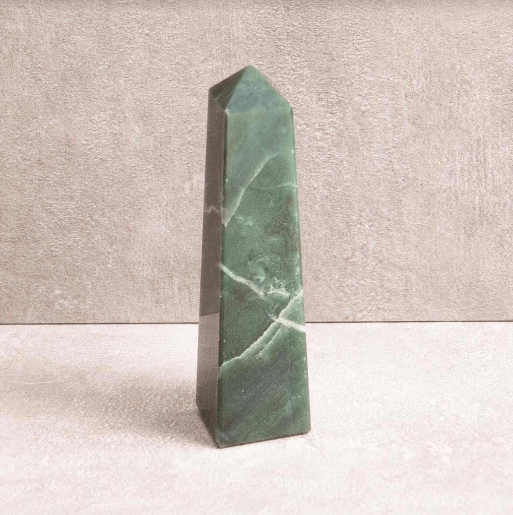 Jade Tower - Genuine Gemstone Obelisk! // Tiny Rituals