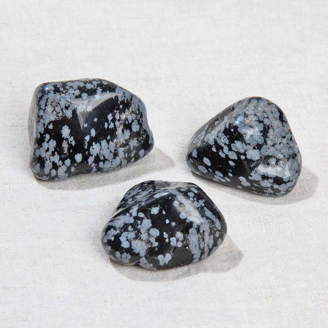 Tumbled Snowflake Obsidian Set Of 3 1 5 2 Tiny Rituals