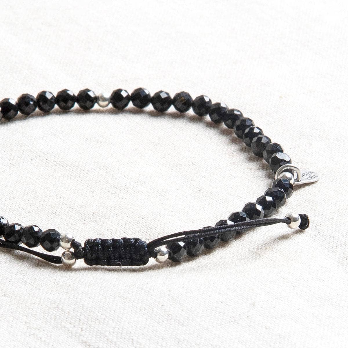 Black Tourmaline Anklet- Healing Energy Crystal // Tiny Rituals