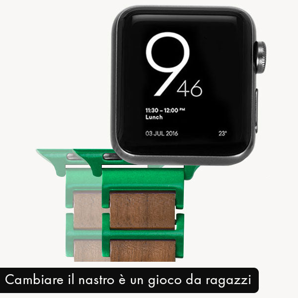 Apple Watch cinturino LIMA ▷ legno di noce –