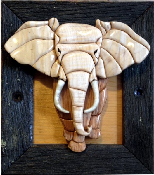 Free Elephant Intarsia Plan