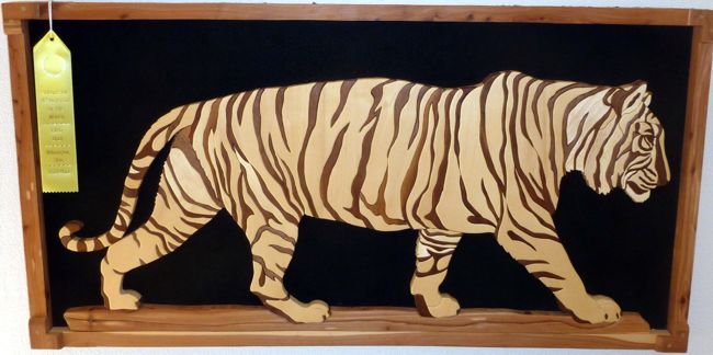 Tiger Intarsia Woodworking pattern