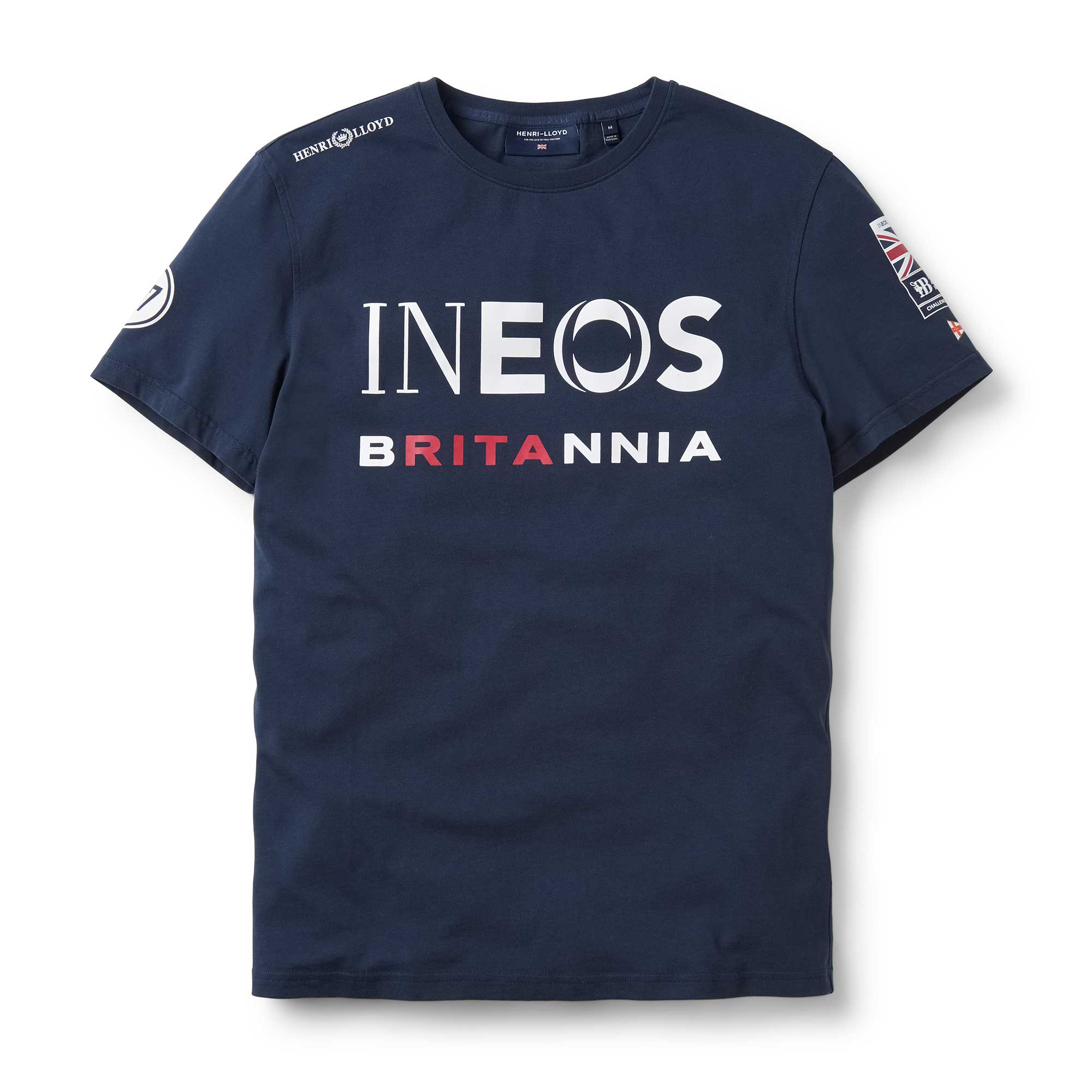 Image of Henri Lloyd Men's Ineos Britannia Supporter Logo T-Shirt