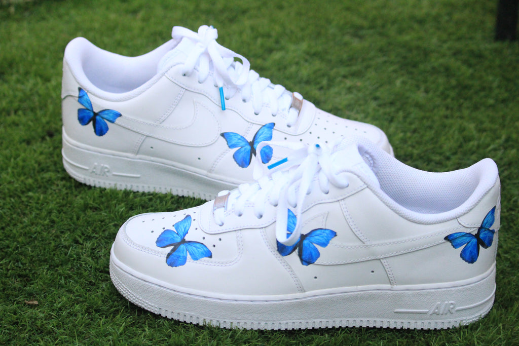 nike air force blue butterfly