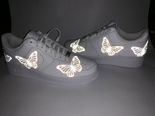 Reflective Butterfly AF1 – Mariposa Customz