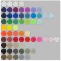 Size 16 KAM Plastic Snap Color Chart