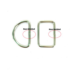 3/4" Silver Rectangle Rings (20 mm) NON-WELDED