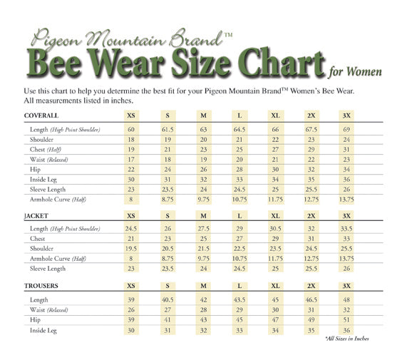 Women Size Chart