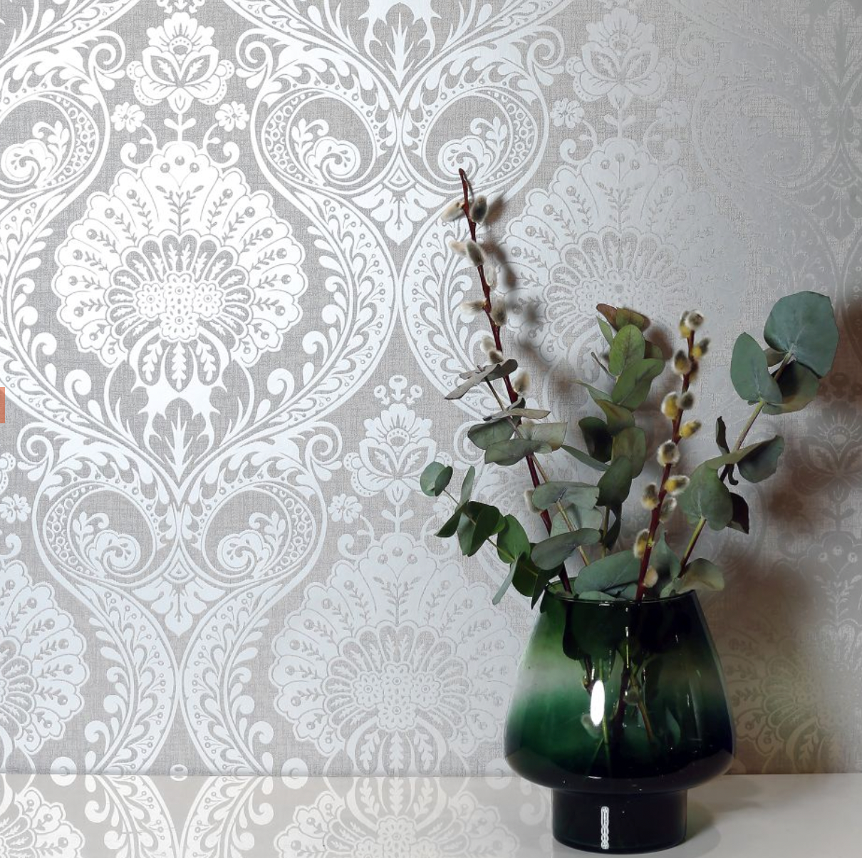 906609 Luxe Damask Wallpaper By Arthouse Wallpaper