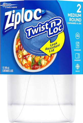 Ziploc Twist 'n loc storage for sourdough starters sourdough starter jar and lid kit