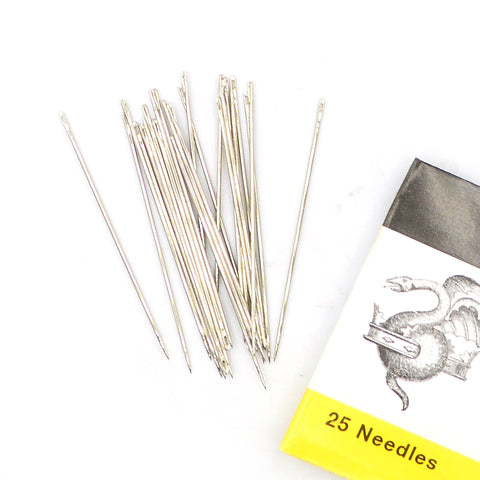 25/50 PCS Premium Large Eye Large gage Needles for Hand Sewing with 2 Needle  Threaders, Assorted Sizes, Embroidery Needles for Hand Sewing, Big Eye  Needle 25 pack