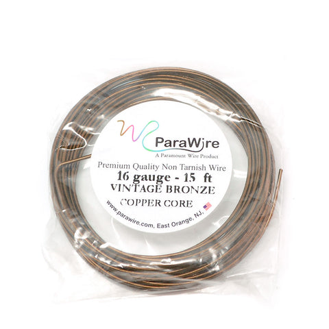 Parawire Gold-Finished Silver-Plated Copper Craft Wire 24-Gauge 10-Yards  with Clear Protective Coating
