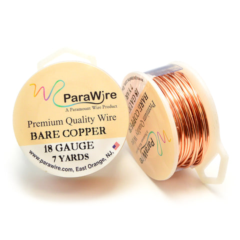 Parawire Gold-Finished Silver-Plated Copper Craft Wire 18-Gauge 4-Yards with Clear Protective Coating