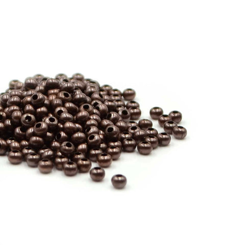 8/0 Metal Seed Beads - Matte Zinc Plate 