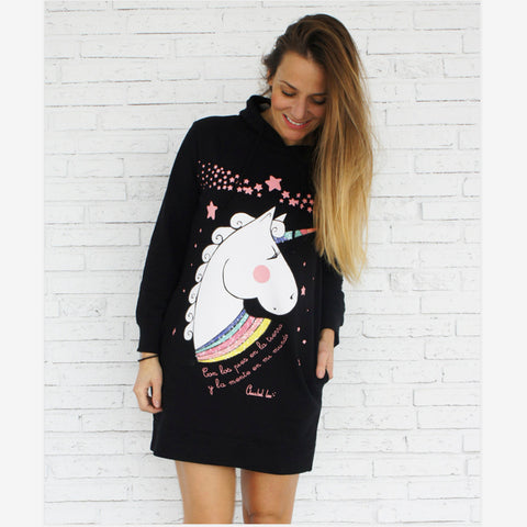 Robe Sweat Licorne Mère Et Fille cadeau pour Mère Et Fille