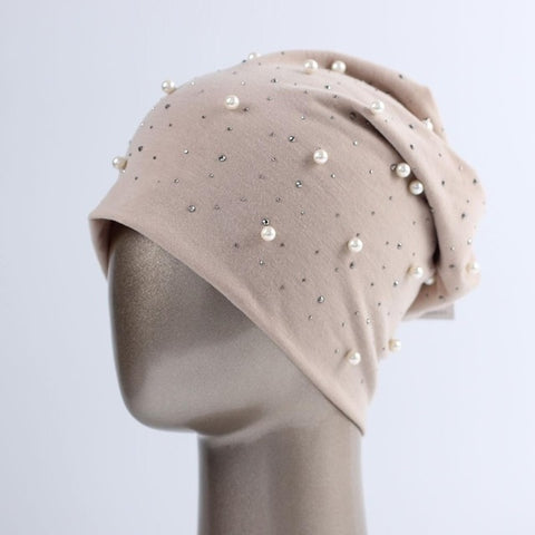 Bonnet Avec Perles Et Strass Pour Femmes