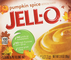 Pumpkin spice jello box