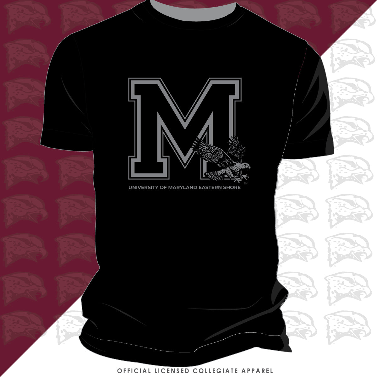 Maryland Eastern Shore | UMES | Celebrate BHM | 3D Puff Ink All Black Unisex Tees -DK-