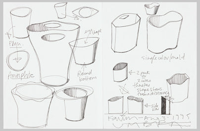 Umbra trash cans sketch