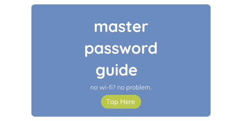 master password guide
