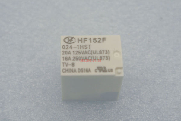 10pcs.HONGFA Power relay SPST,5A 250VAC load 24VDC coil JZC-32F-024-HS