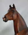 THE FALLIN&#39; HERO (&quot;We Remember&quot;) - Dappled Bay Morgan Model Horse