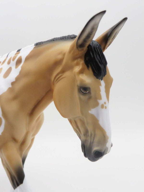 Watch 'em Ride Away - OOAK -Spotted Buckskin Mule By Ellen Robbins - S ...