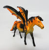 FLITTER~OOAK BUTTERFLY/BAT CHIP PONY CHIP MODEL HORSE BY DQ LHS 17