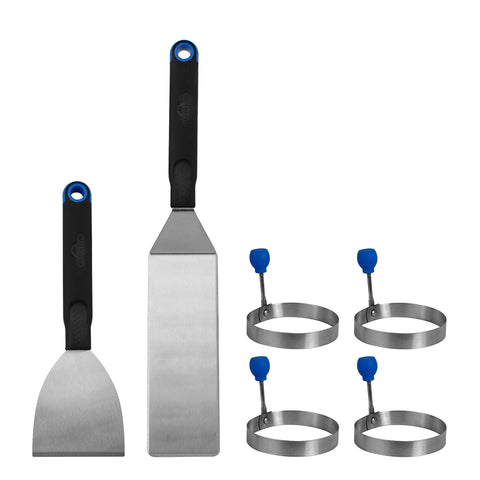 Napoleon Breakfast Griddle BBQ Toolset with 4 Egg Rings