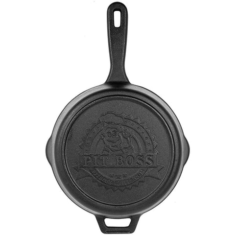 Jim Beam Skillet Pre Seasoned Heavy Duty Construction Double Sided Cast Iron Griddle Pan with Superior Heat Retention, 20x1x9, Large, Black,BBQ168