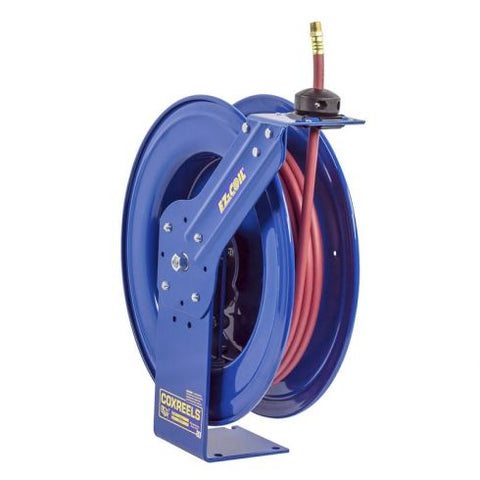 Goodyear L815153G Steel Retractable Air Compressor/Water Hose Reel with 3/8  in. x 50 ft. Rubber Hose, Max. 300PSI 