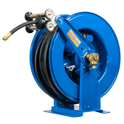 Campbell Hausfeld 3/8 in. x 50 ft. Hybrid Retractable Air Hose Reel in the Air  Compressor Hoses department at