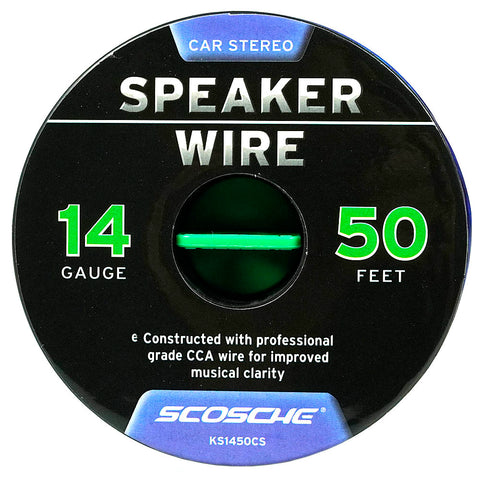 Audiopipe TCBL14100CPR 100% Copper Speaker Wire 14 Gauge 100 Foot –  RecklessCarAudio