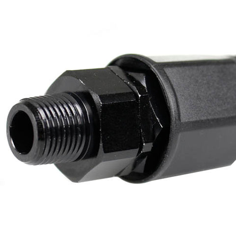 Air compressor hose end fitting plug with barbed hose end 3/8