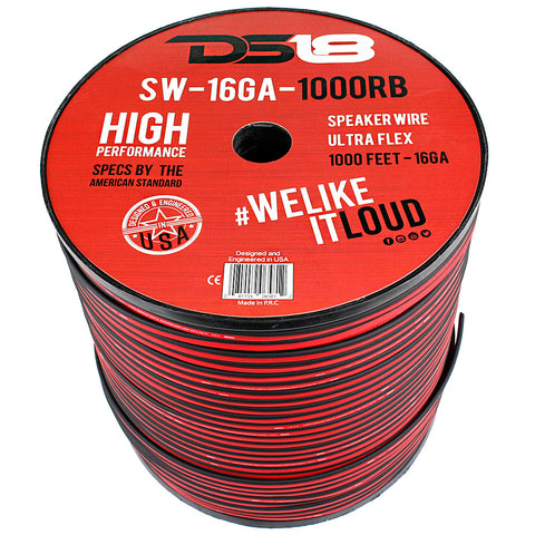 Audiopipe TCBL14100CPR 100% Copper Speaker Wire 14 Gauge 100 Foot –  RecklessCarAudio