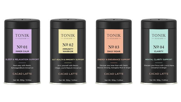 Tonik Fusion's available cacao latte's