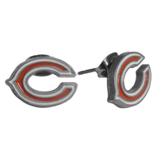 Load image into Gallery viewer, Officially licensed NFL Chicago Bears Stud Earrings