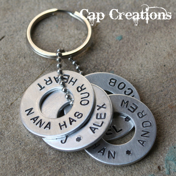 Stamped Washer Keychain