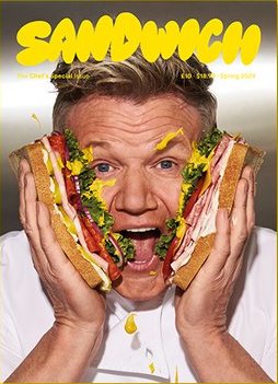 Gordon Ramsey on the cover of Sandwich magazine
